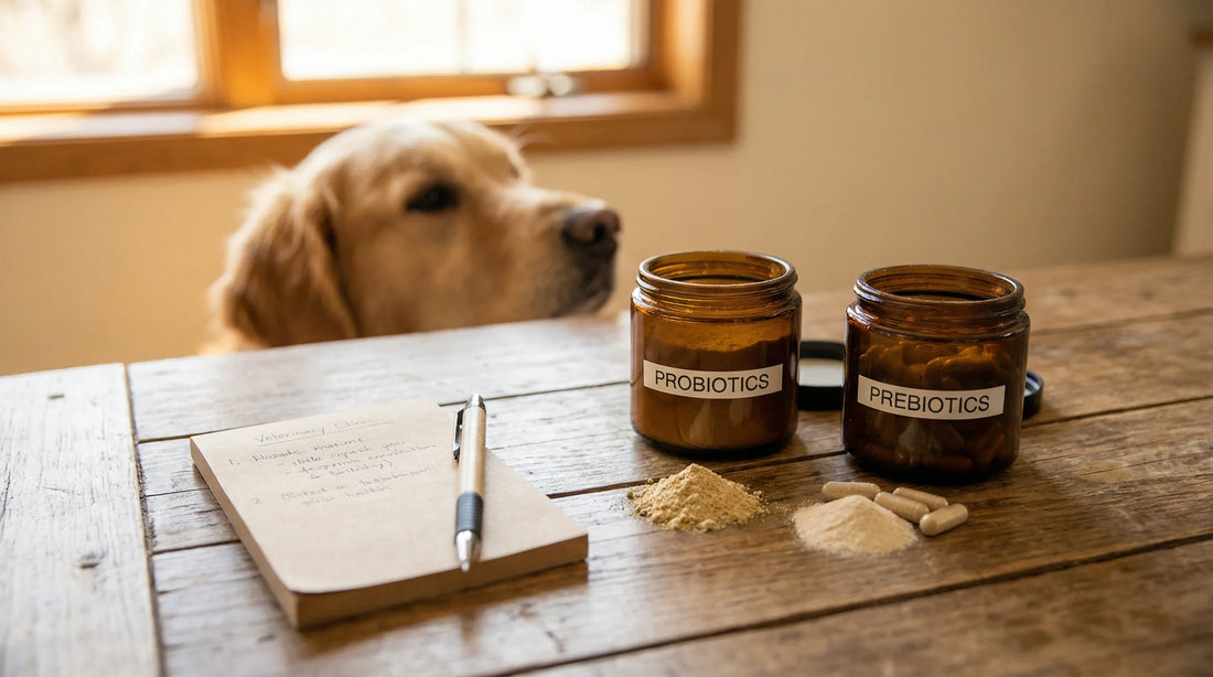 Prebiotics vs Probiotics for Dogs with Tummy Trouble: Choosing the Right Gut Support