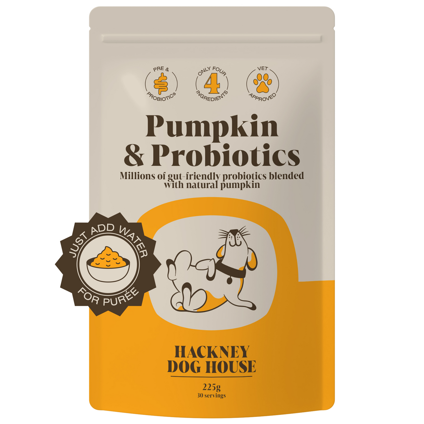 Pumpkin & Probiotics For Dogs | Real Pumpkin Powder + Probiotics | 45 Servings